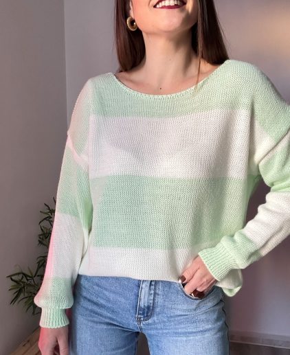 Jersey rayas manzana