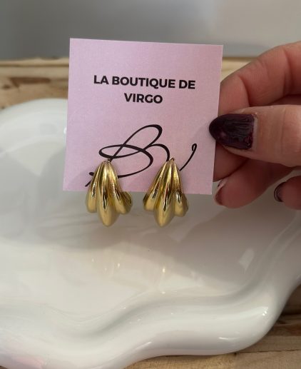 Pendientes Dorados de acero