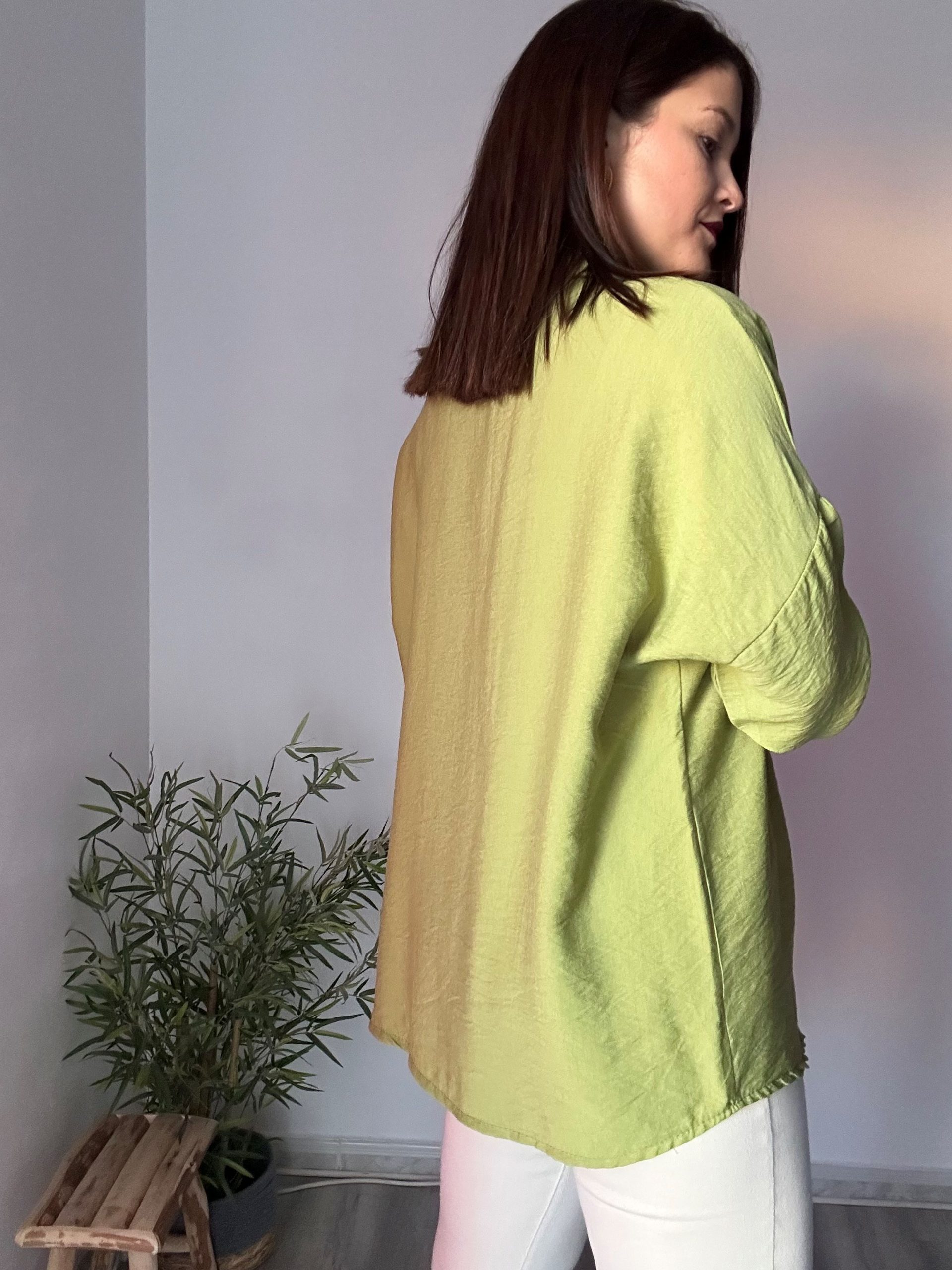 Camisa básica verde 3