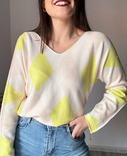 Jersey rombos amarillo