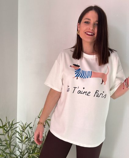 Camiseta perrito París