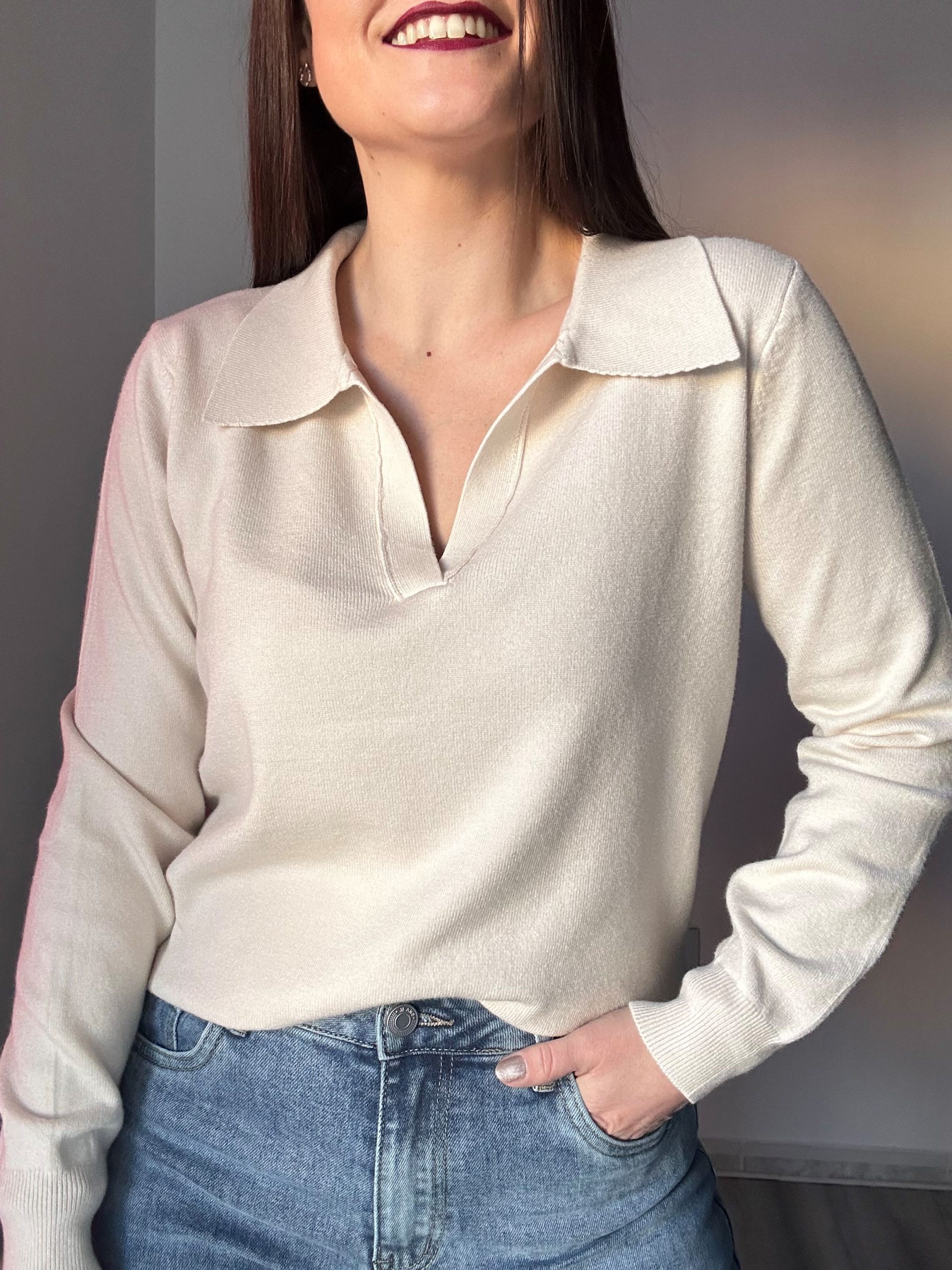 Jersey polo beige 4 - copia