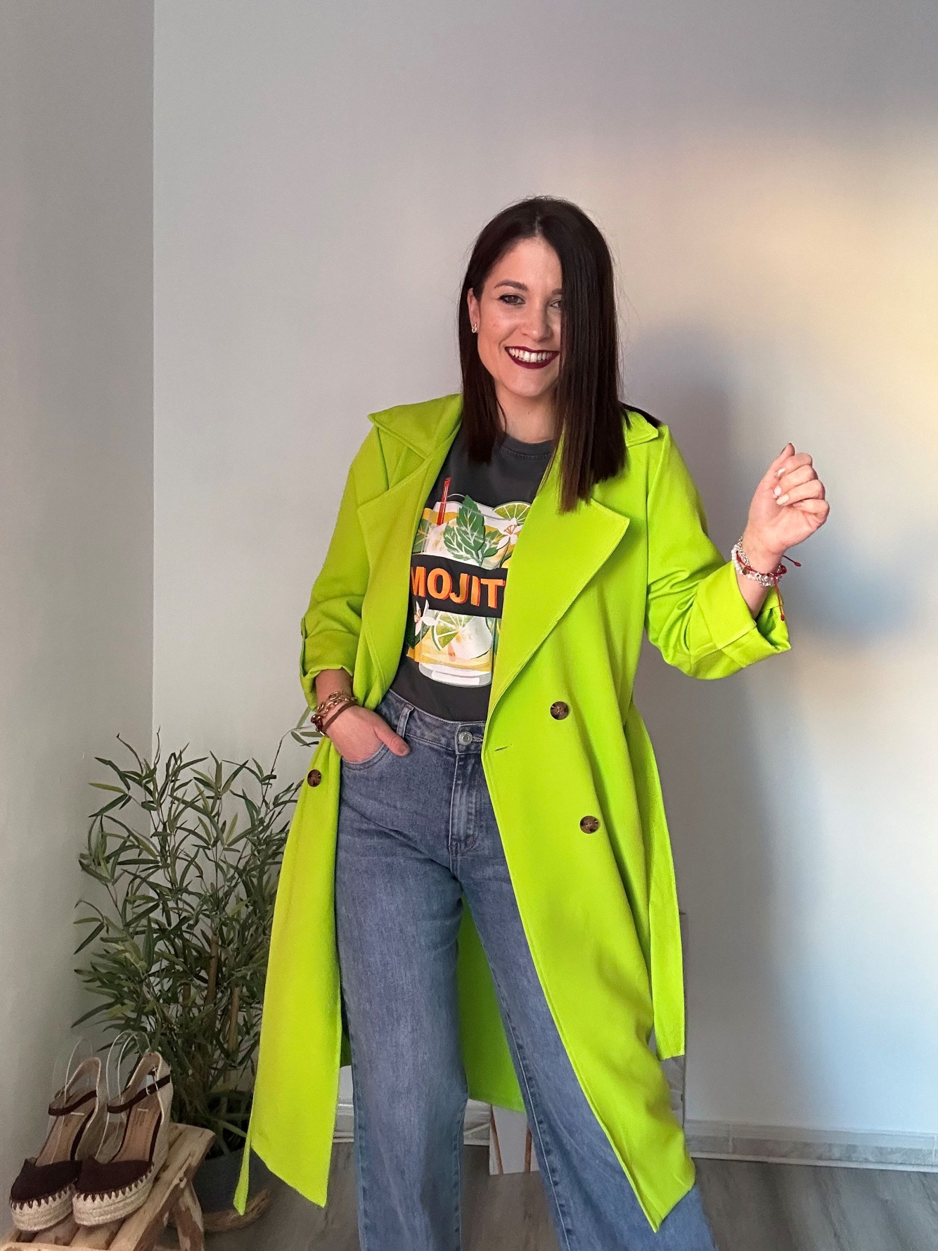 gabardina fina verde pistacho 5