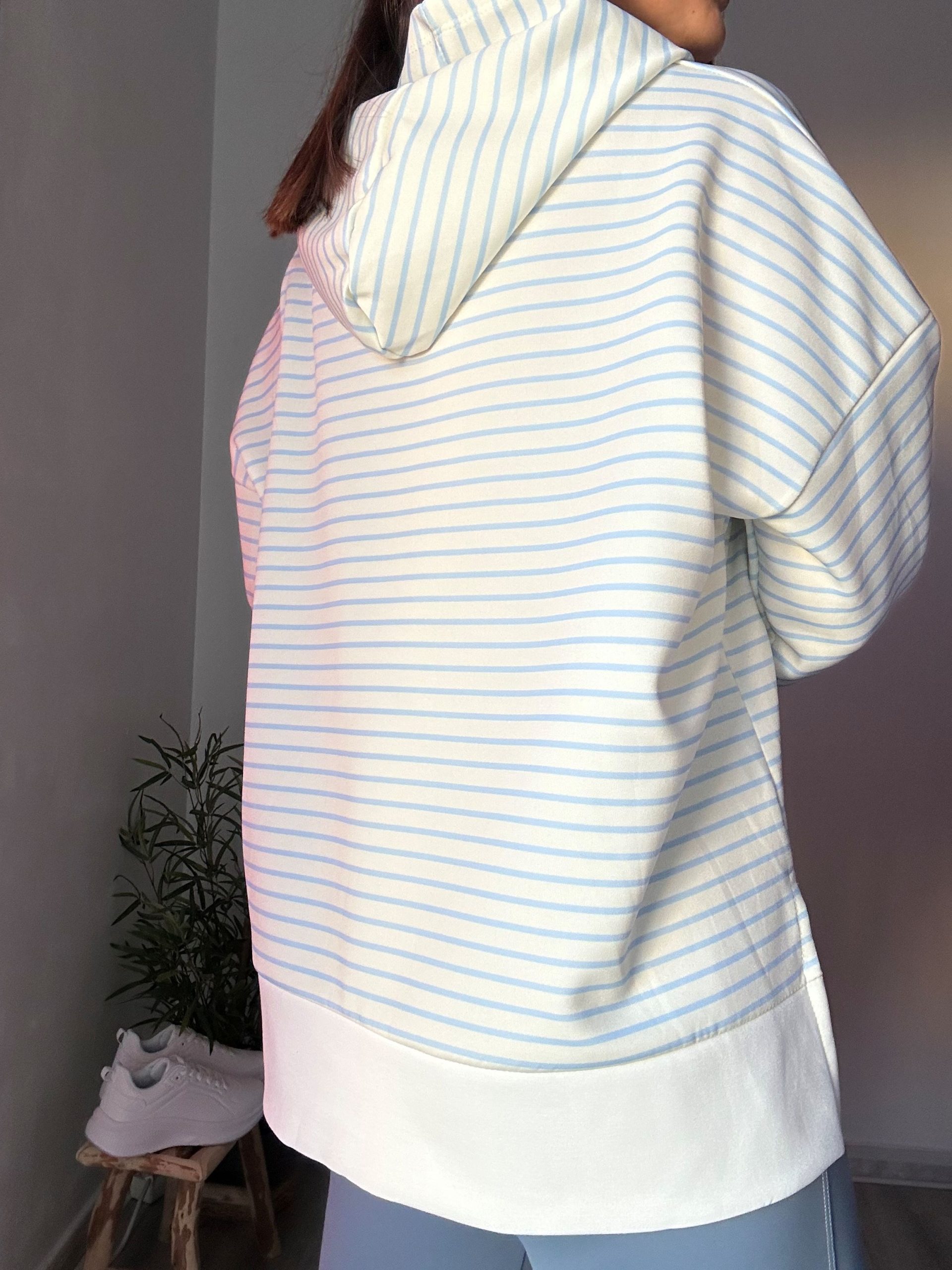 sudadera a rayas capucha 2