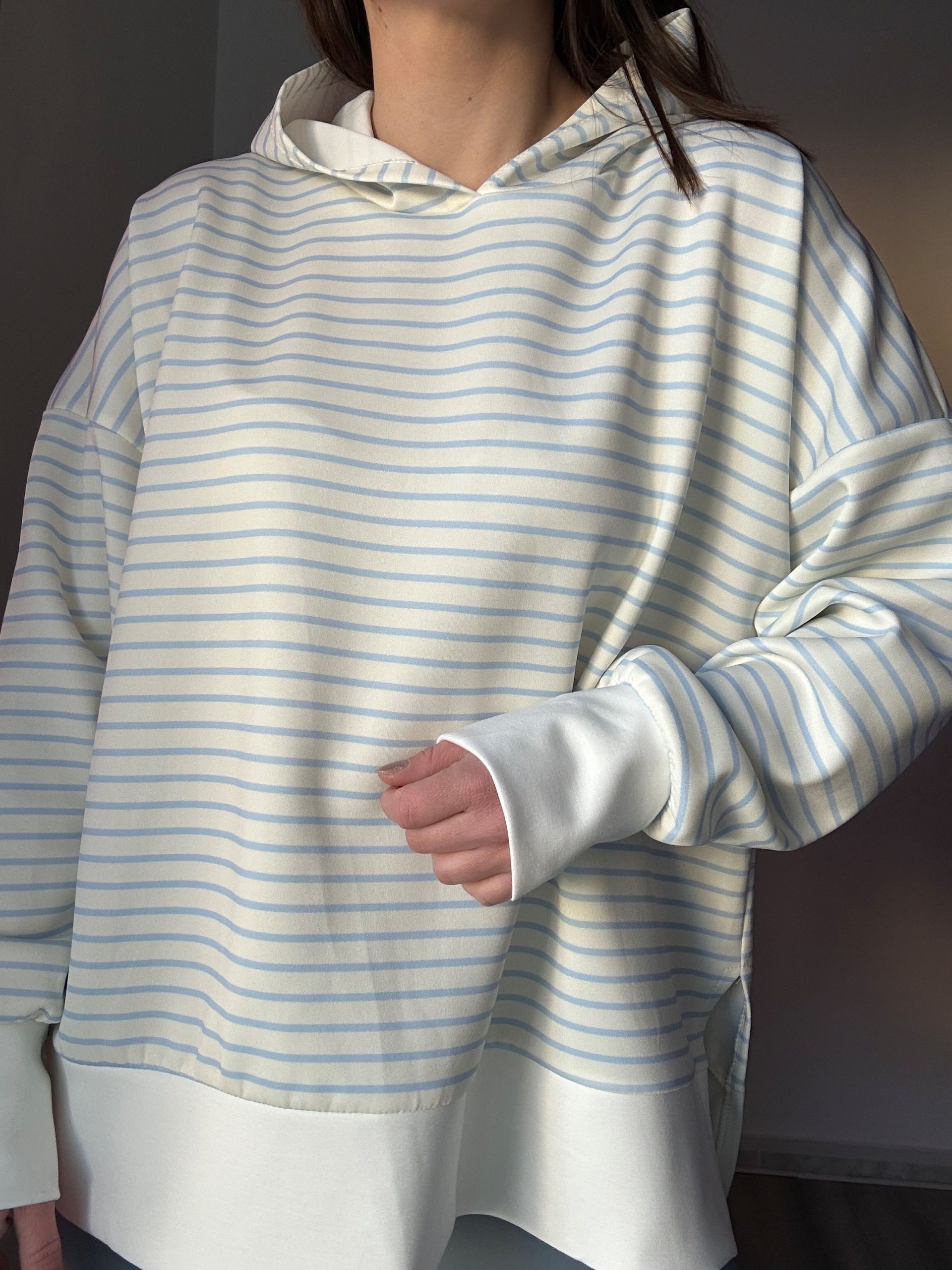 sudadera a rayas capucha 3