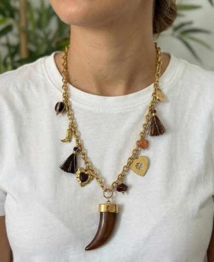 Collar charms cuerno