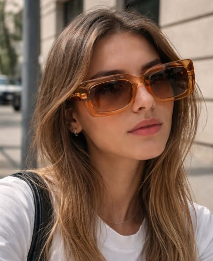 Gafas de sol retro marrones