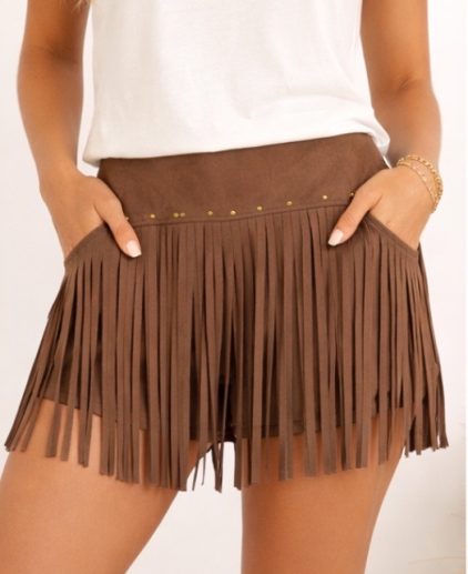 Pantalón Flecos marrón