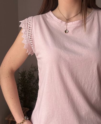 Camiseta rosa