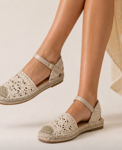 Sandalia crochet