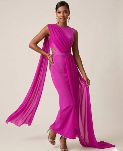 Vestido gasa Buganvilla