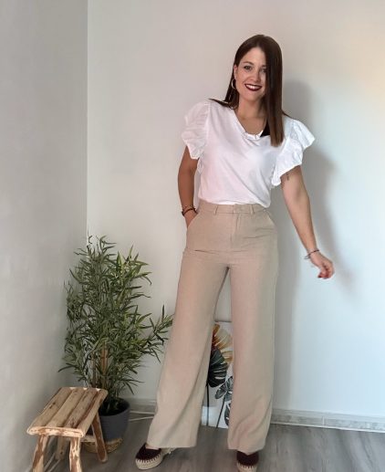 Pantalón de vestir beige