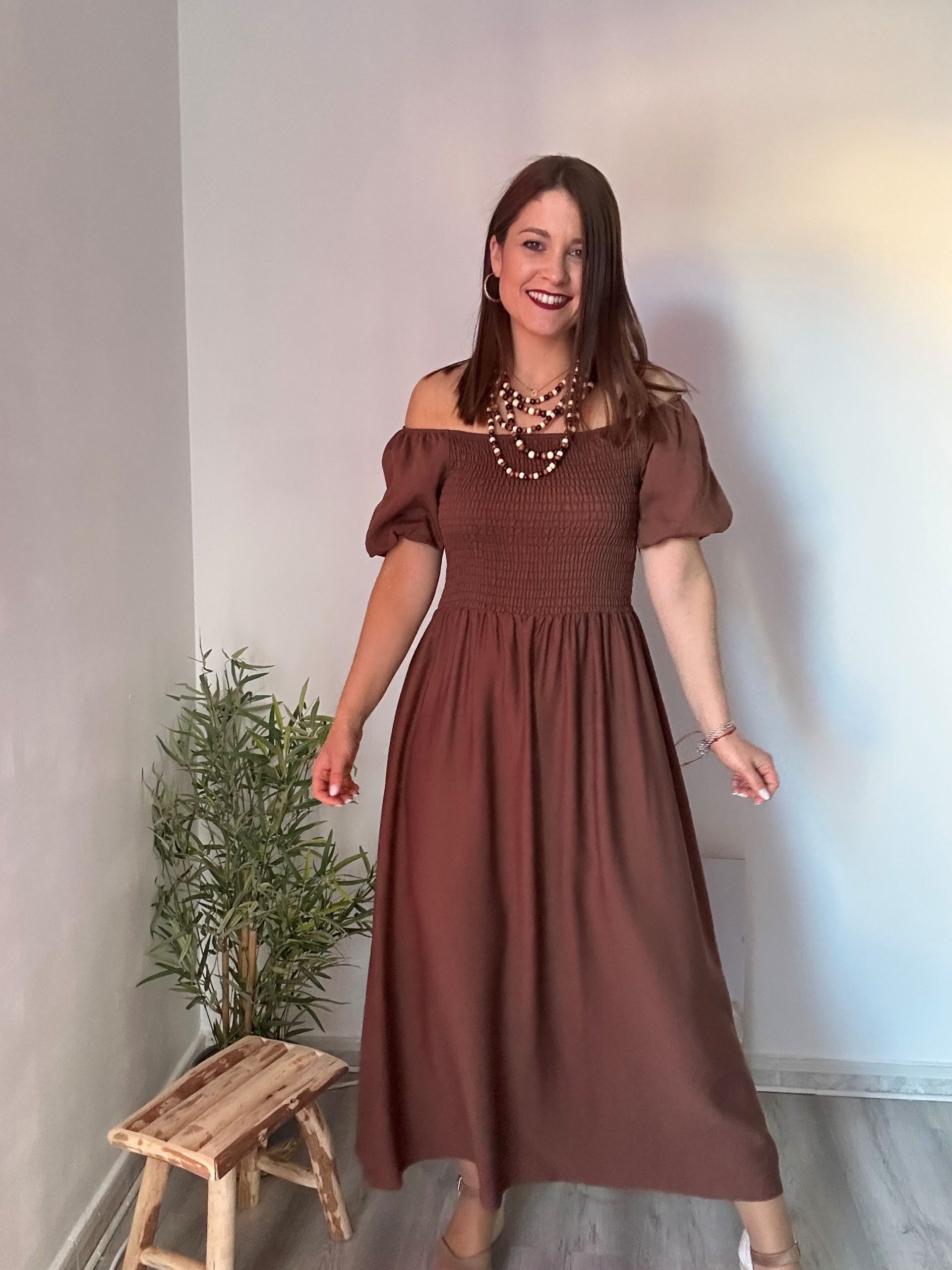 vestido marrón 4
