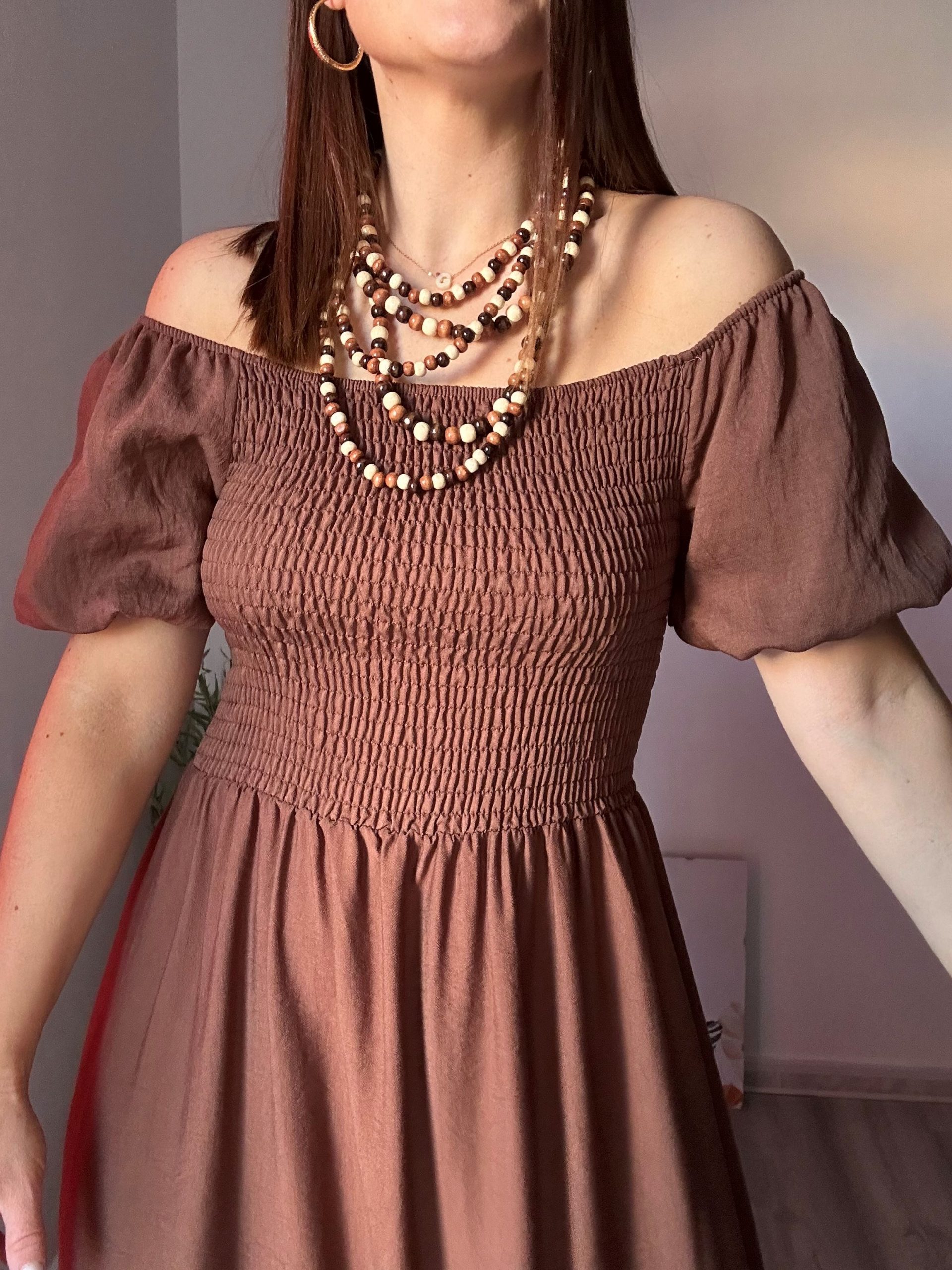 vestido marrón 5