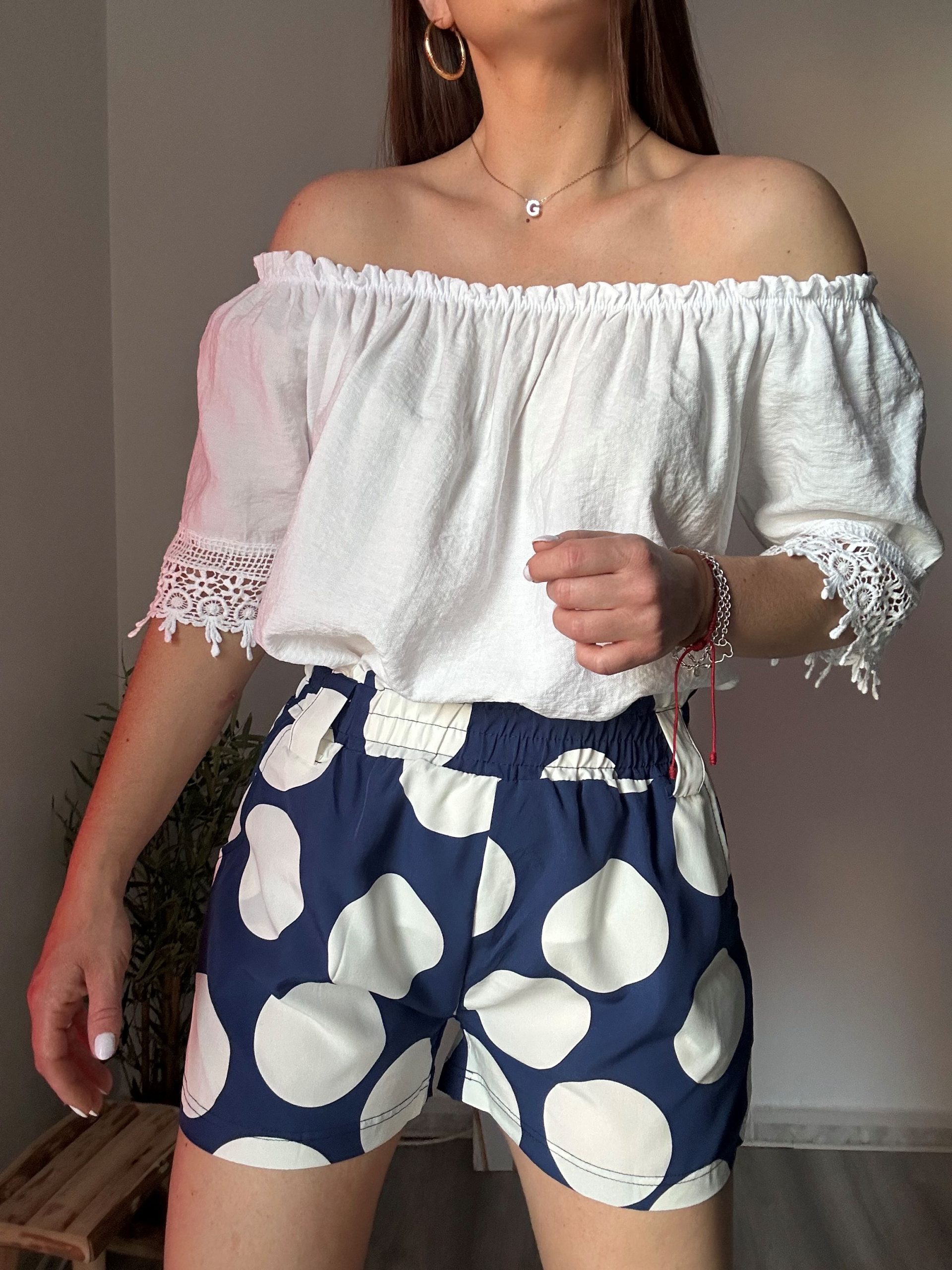 Blusa bardot blanca 1