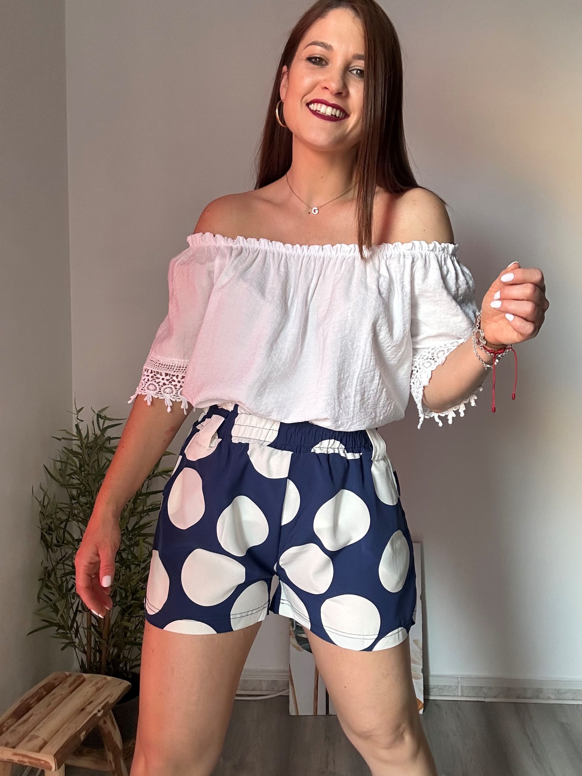 Blusa bardot blanca 3