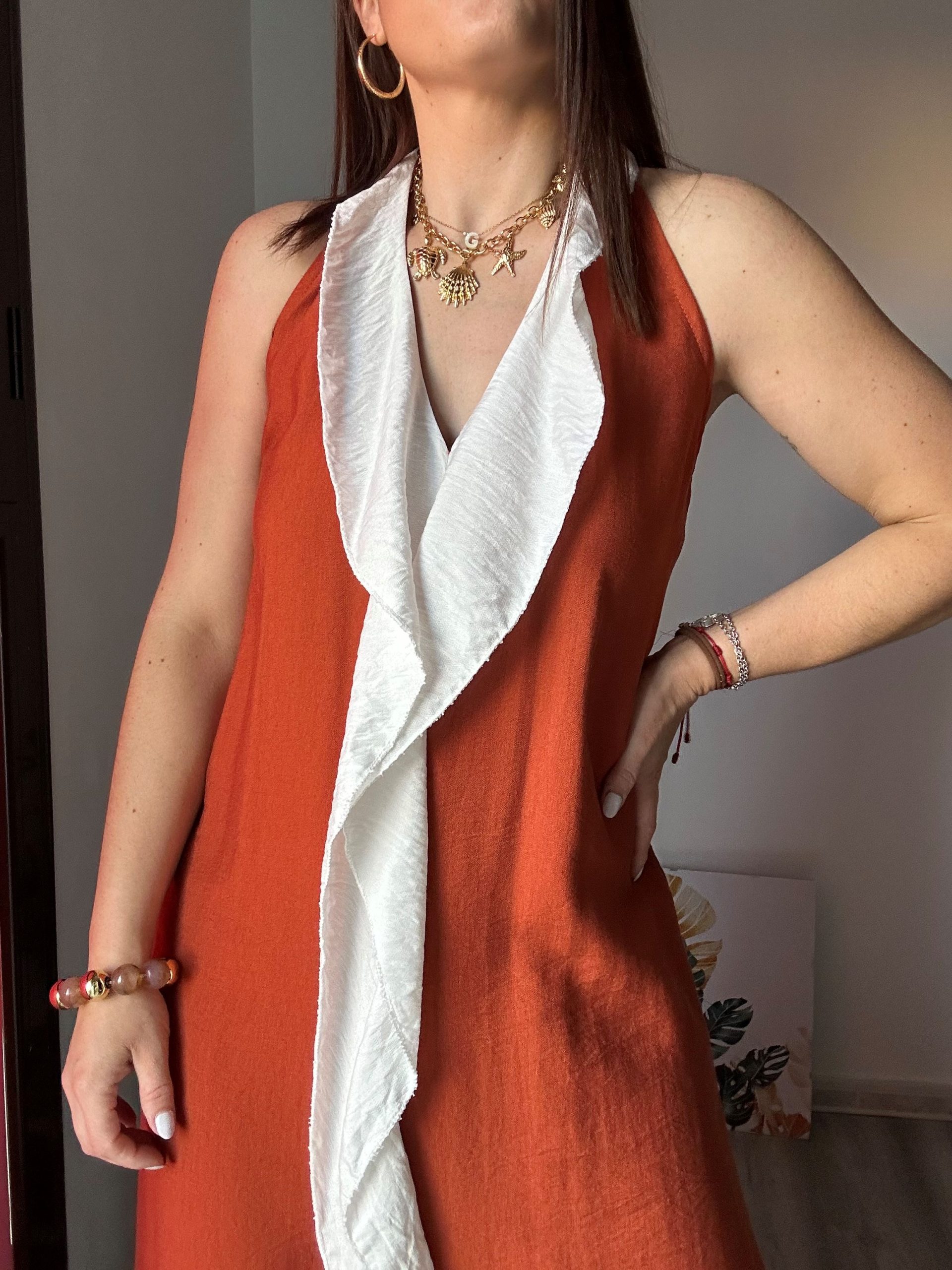 vestido teja volante 2