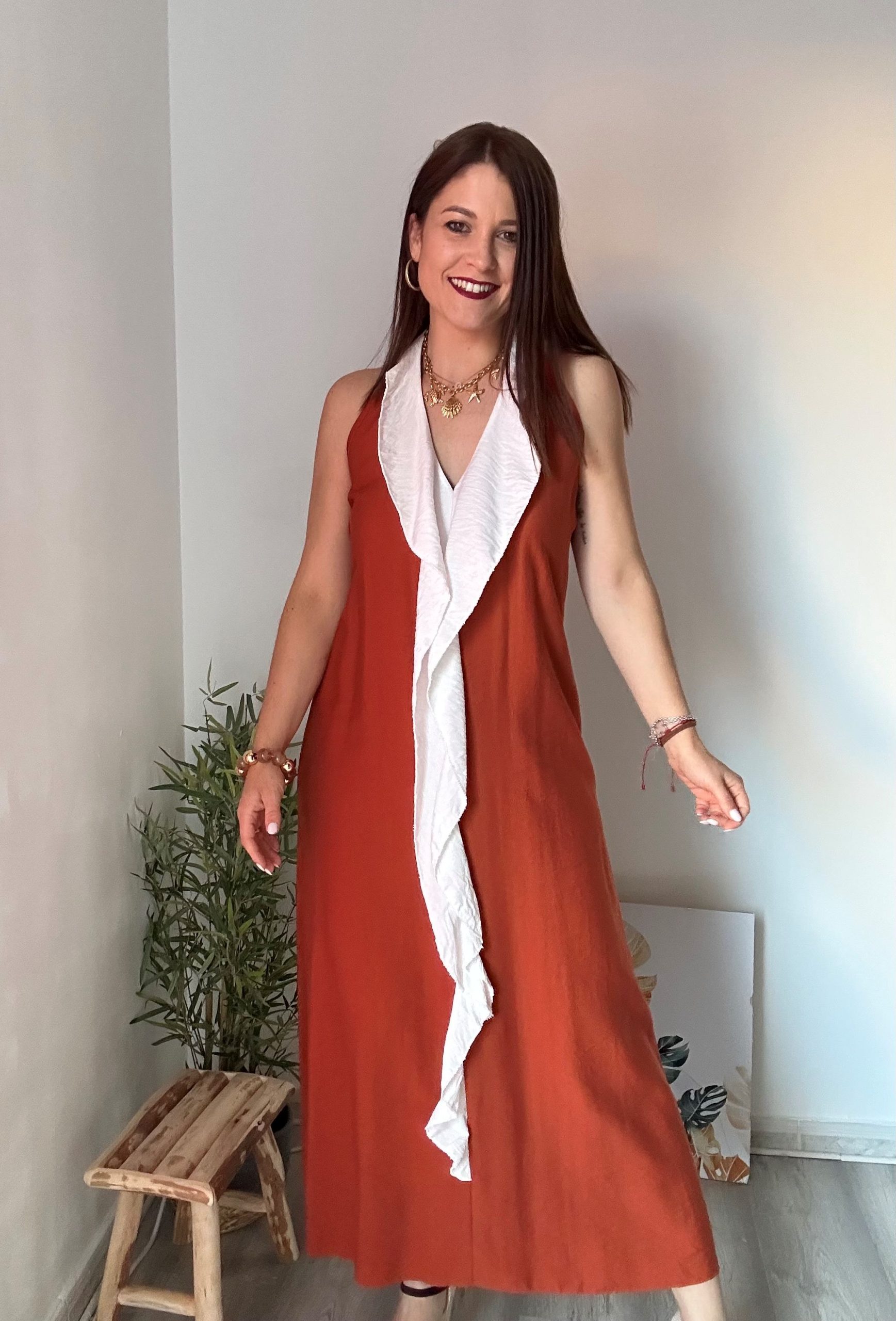 vestido teja volante 4